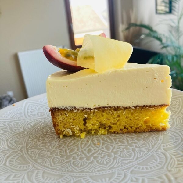 cheesecake mangue fruit de la passion part